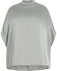 LAPOINTE - Satin Cape T-Shirt - Lyst