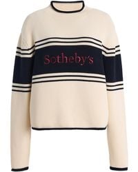 FRAME - X Sotheby's Rolled Cotton Sweater - Lyst