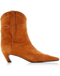 Khaite - Dallas Ankle Boots - Lyst