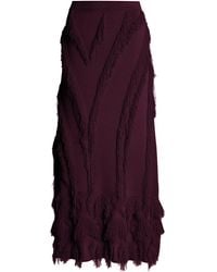 Ulla Johnson - Astrid Fringed Knit Maxi Skirt - Lyst