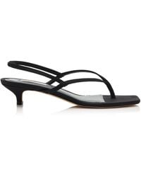 TOTEME - Satin Slingback Sandals - Lyst