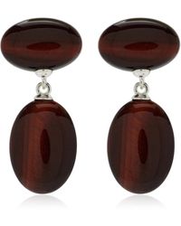 RAGBAG STUDIO - Emberly Tiger's Eye Earrings - Lyst