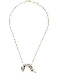 Yvonne Léon - 18K Diamond; Tsavorite Pendant Necklace - Lyst