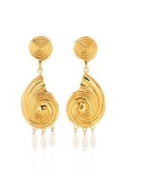 Juju Vera - Exclusive Riviera Eliza 14k Gold Vermeil Pearl Earrings - Lyst