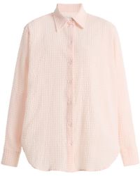 Hunza G - Oversized Seersucker Shirt - Lyst