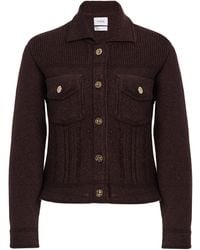 Barrie - Fitted Cashmere-Denim Jacket - Lyst