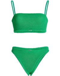 Hunza G Gigi Seersucker Bikini - Green