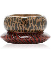 Ben-Amun - Exclusive Set-Of-Two Animal Wood Bangles - Lyst