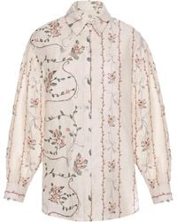 Agua Bendita - Cecilia Navegante Linen Shirt - Lyst
