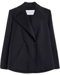 Brandon Maxwell - The Haven Trapeze Wool-Blend Blazer - Lyst