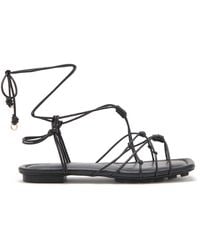 Ulla Johnson - Freya Knotted Leather Sandals - Lyst