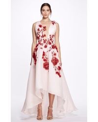 Marchesa - Embroidered Silk Gown - Lyst