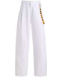 DARKPARK - Phebe Twill Wide-Leg Pants - Lyst