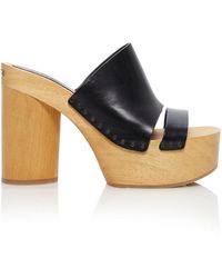 Isabel Marant - Hyun Leather Platform Sandals - Lyst