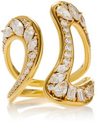 Fernando Jorge - Stream 18k Yellow Gold Diamond Ring - Lyst