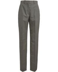 Givenchy - Gingham Wool-Mohair Cigarette Pants - Lyst