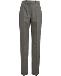 Givenchy - Gingham Wool-Mohair Cigarette Pants - Lyst