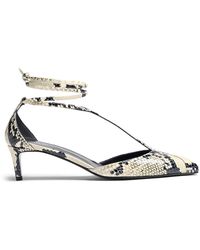 KHAITE - Mia Python-effect Leather Pumps - Lyst
