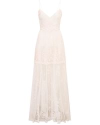 LoveShackFancy - Valmy Embroidered Lace Dress - Lyst