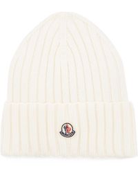 Moncler - Ribbed-knit Wool Beanie - Lyst