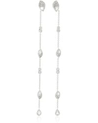 Harakh - Frangipani 18k White Gold Diamond Earrings - Lyst