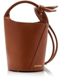 Jacquemus - Le Petit Tourni Leather Bucket Bag - Lyst