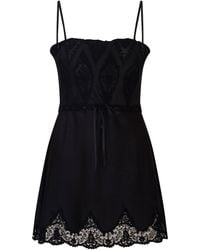 LoveShackFancy - Sanna Lace-Detailed Mini Dress - Lyst