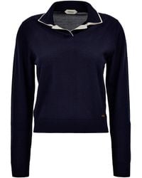 Versace - Knit Polo Sweater - Lyst