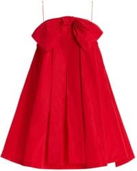 BERNADETTE - Estee Bow-detailed Taffeta Mini Dress - Lyst