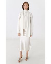 Anna October - Caroline Satin Midi Skirt - Lyst