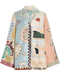 ALÉMAIS - Michelle Silk-Twill Shirt - Lyst