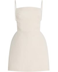 Calvin Klein - Henrietta Apron Silk Blend Mini Dress - Lyst