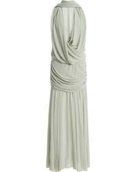 De La Vali - Azul Crepe Maxi Dress - Lyst