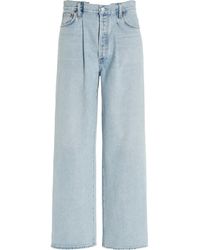 Agolde Dax Upsized High-rise Wide-leg Jeans - Blue