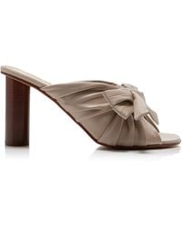 JW Anderson - Bow-detailed Leather Sandals - Lyst