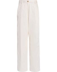 Dries Van Noten - Pilar Tailored Cotton-Blend Wide-Leg Pants - Lyst