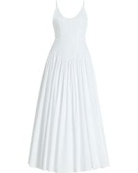 STAUD - Dena Stretch-cotton Maxi Dress - Lyst
