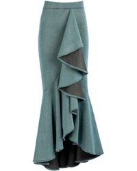 Silvia Tcherassi - Bambolera Metallic Ruffled Maxi Skirt - Lyst