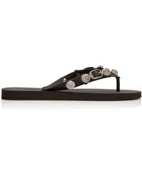 Balenciaga - Cagole Rubber Thong Sandals - Lyst