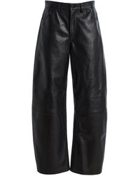 Nili Lotan - Tribeca Leather Wide-Leg Pants - Lyst