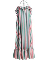Marrakshi Life - Exclusive La Isla The Ruffled Cotton Slip Dress - Lyst