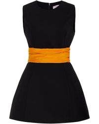 Carolina Herrera - Cummerbund Stretch-Wool Top - Lyst