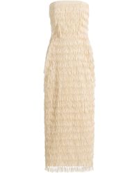 Maticevski - Marigold Fringed Maxi Dress - Lyst