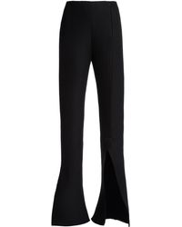 A.W.A.K.E. MODE - Asymmetric Slit-detailed Waffle Knit Pants - Lyst