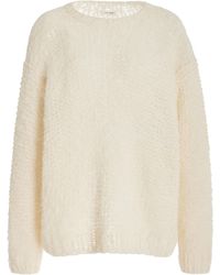 The Row - Eryna Hand-knit Alpaca-silk Sweater - Lyst