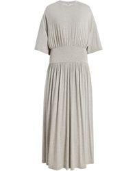 TOTEME - Cinched Jersey T-Shirt Maxi Dress - Lyst