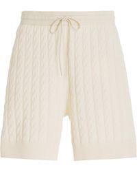 Totême - Cable-knit Wool-cashmere Shorts - Lyst