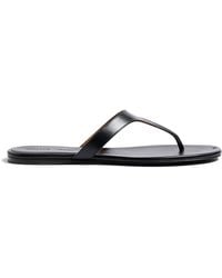 KHAITE - Archer Leather Thong Sandals - Lyst