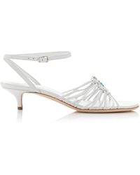 Christopher Esber - Bezel Quartz Micro Heel Sandals - Lyst
