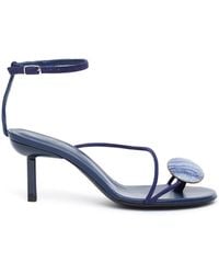 Christopher Esber - Doma Stone-Embellished Suede Sandals - Lyst